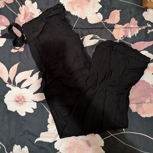 Shinestar/Marshalls Black Paper Bag Waist Pants Size Large